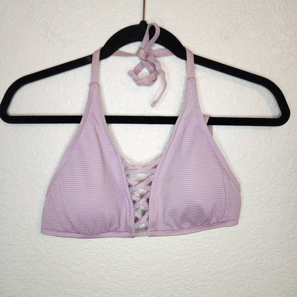 Shade and Shore Triangle bikini top M Lavender Purple
